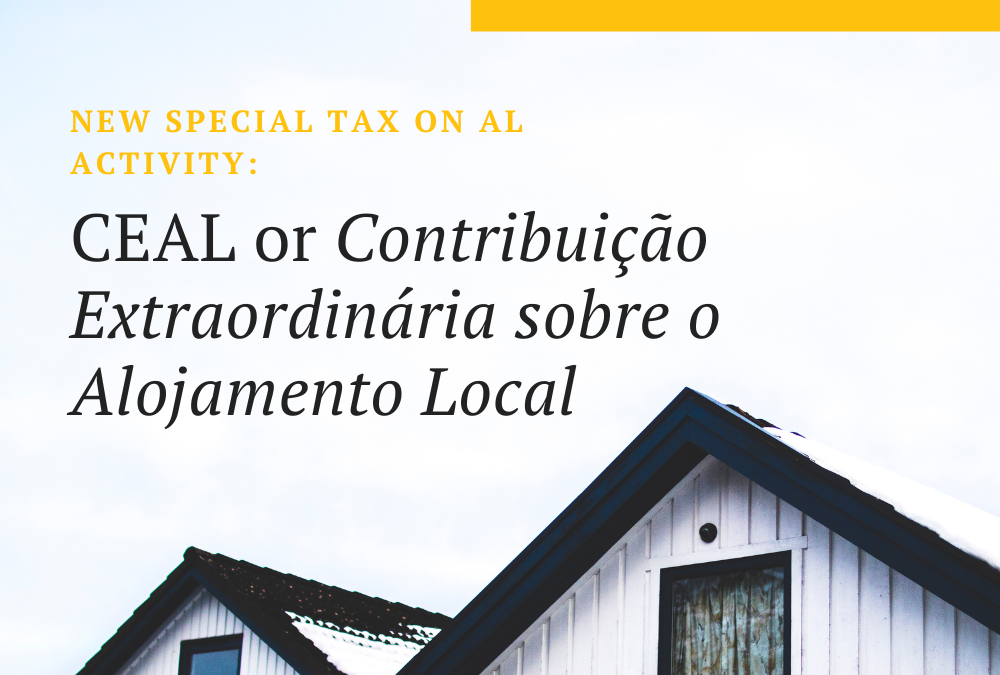 New special tax on AL activity: CEAL or Contribuição Extraordinária sobre o Alojamento Local